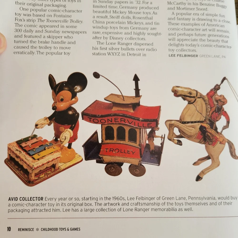 Reminisce Childhood Toys & Games Book ~ Retro ~ VTG ~ Stories & History of Toys